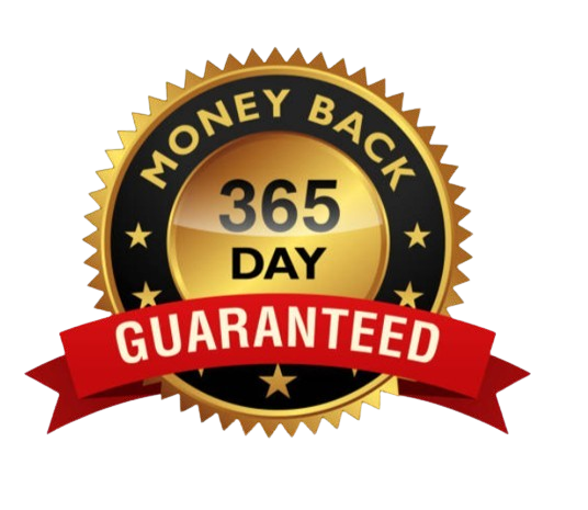 365 day money-back-guarantee.