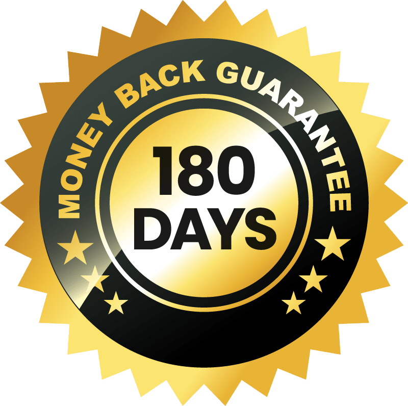 180 days money back gurantee