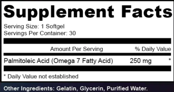 Ultra Omega Burn Supplement Fact