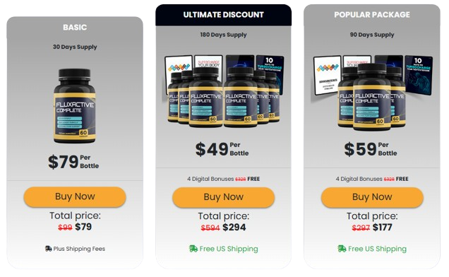 Fluxactive Complete pricing