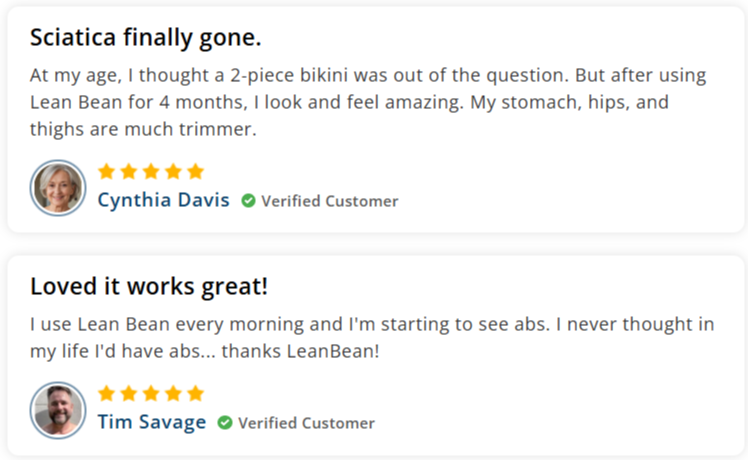 Lean Bean Customer Reviews