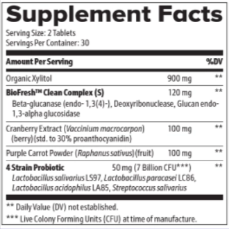 Provadent Supplement Facts