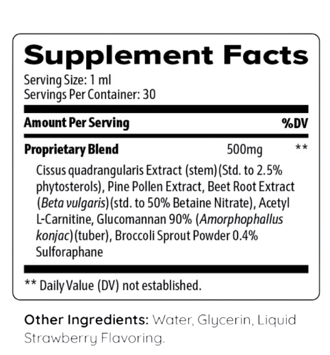 Liposlend-supplement-facts
