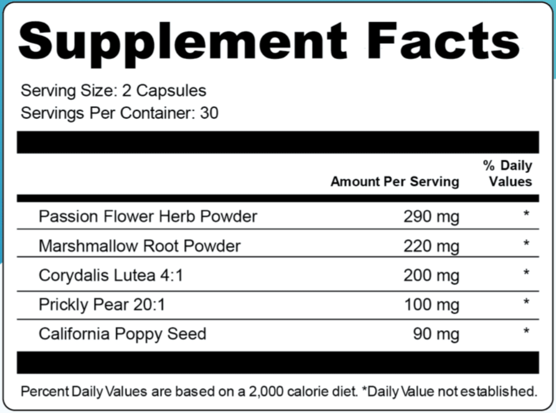 NervoVive Supplement Fact
