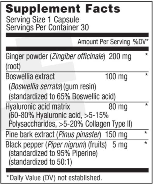 Joint Genesis Supplement Fact