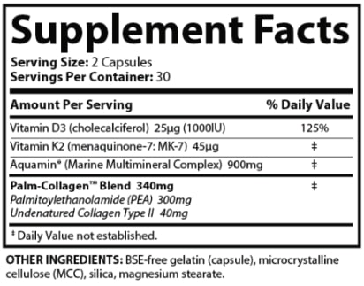 OsteoShield Supplement Fact