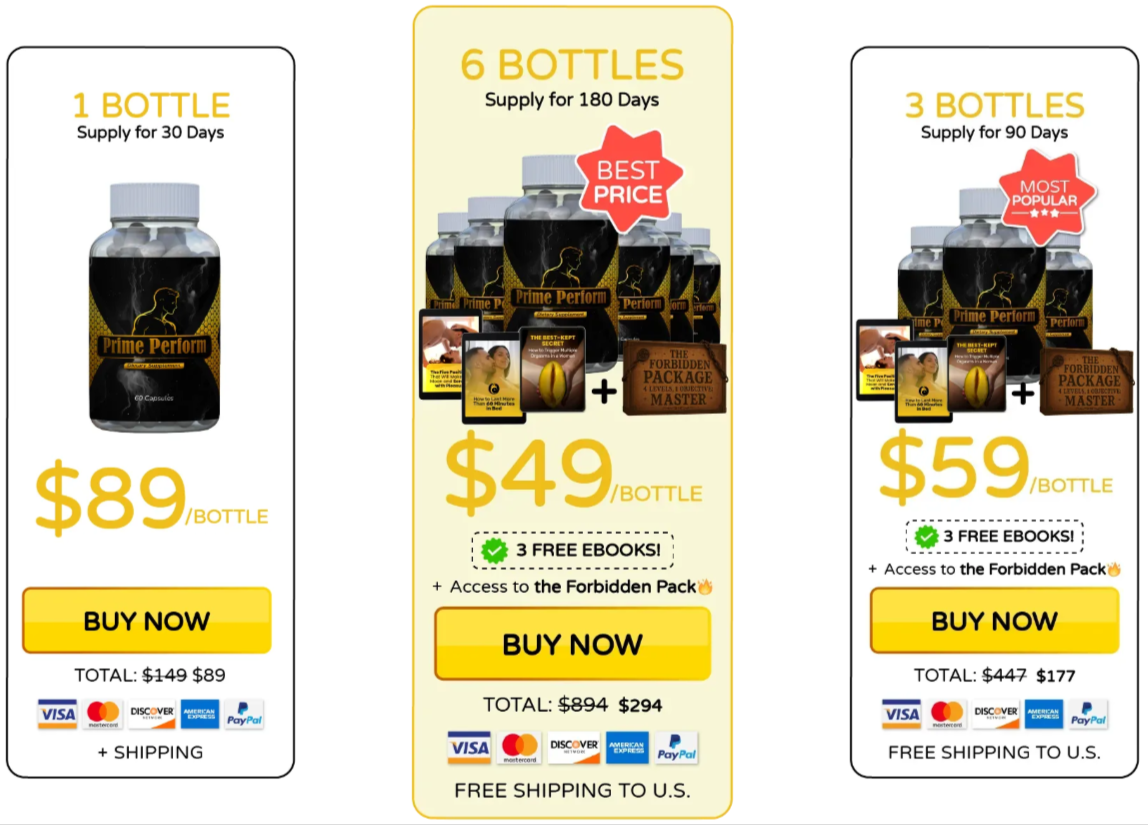 Prime Perform Prices