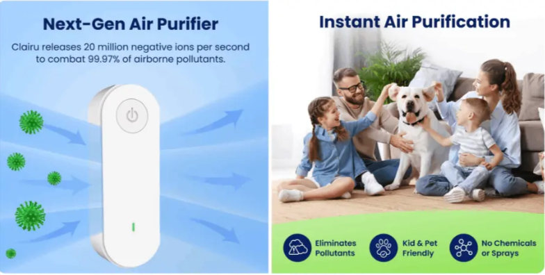 Clairu Air Purifier features