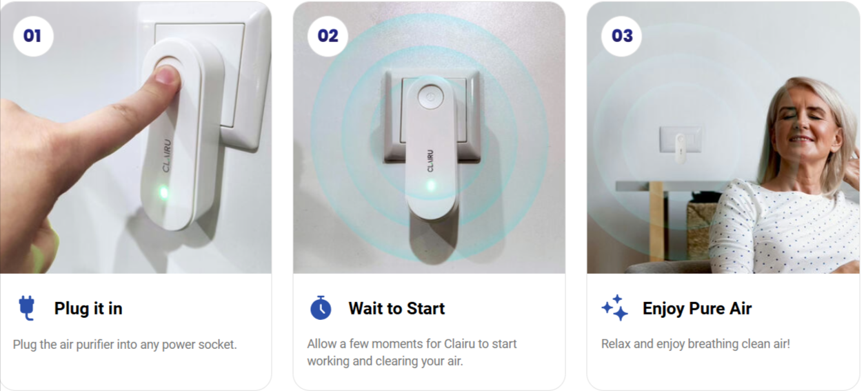 Clairu Air Purifier uses