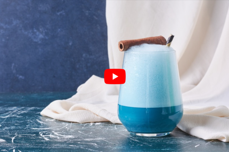 Coconut Cloud Smoothie with Blue Majik