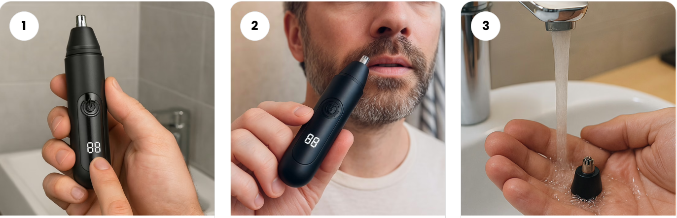 MrBoldPro Nose Hair Trimmer uses