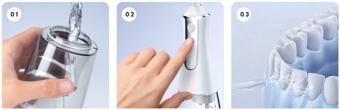 WellaWhite Water Flosser uses