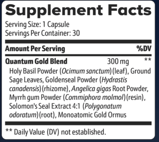 GoldAlign Sulppement fact