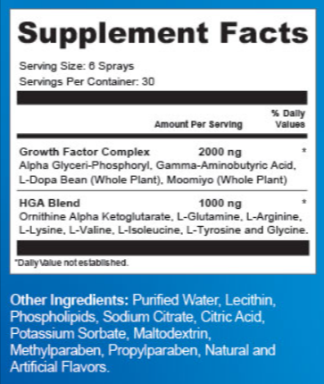 NeuroQuiet Supplement fact