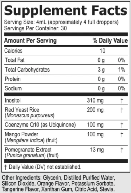 HeartAide Supplement Fact