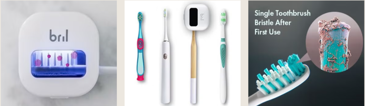Bril Toothbrush Sterilizer features