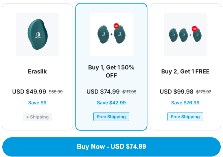 Erasilk Hair Removal price