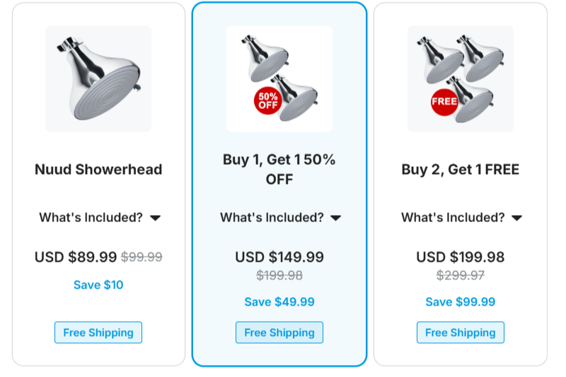 NUUD Shower Head price details