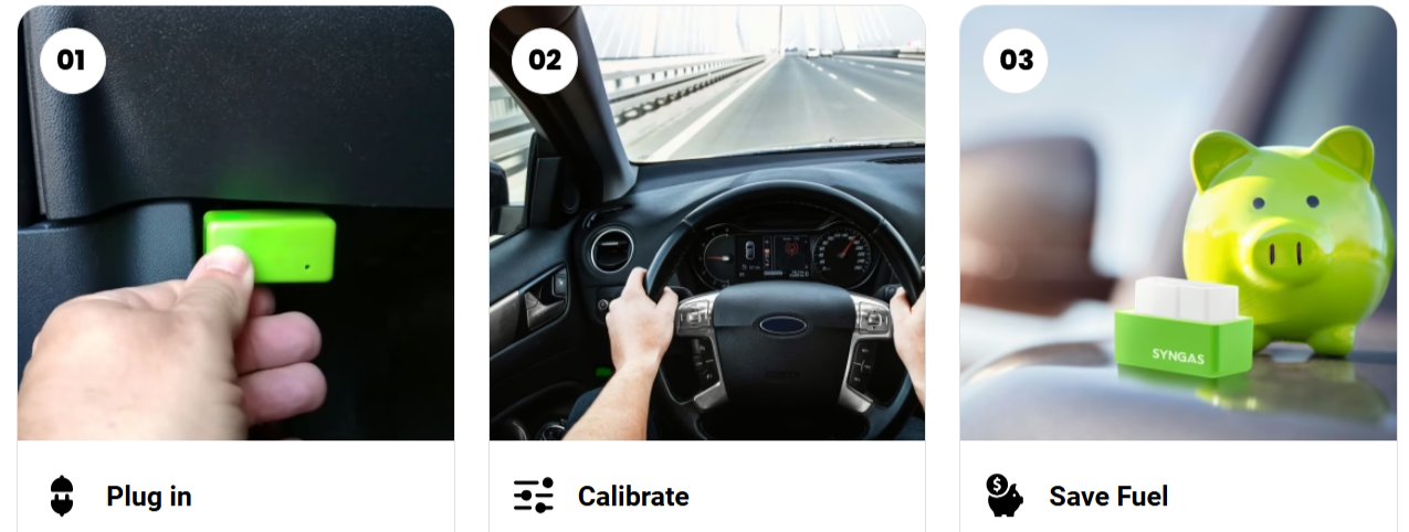 iSynGas OBD Fuel Saver uses