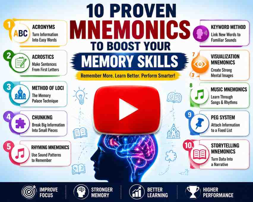 10 ProvenMnemonics to Boost Your Memory Skills
