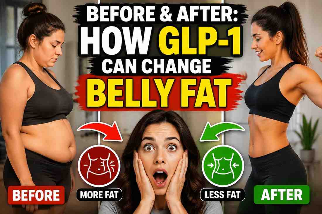 Before and After How GLP-1 Can Change Belly Fat