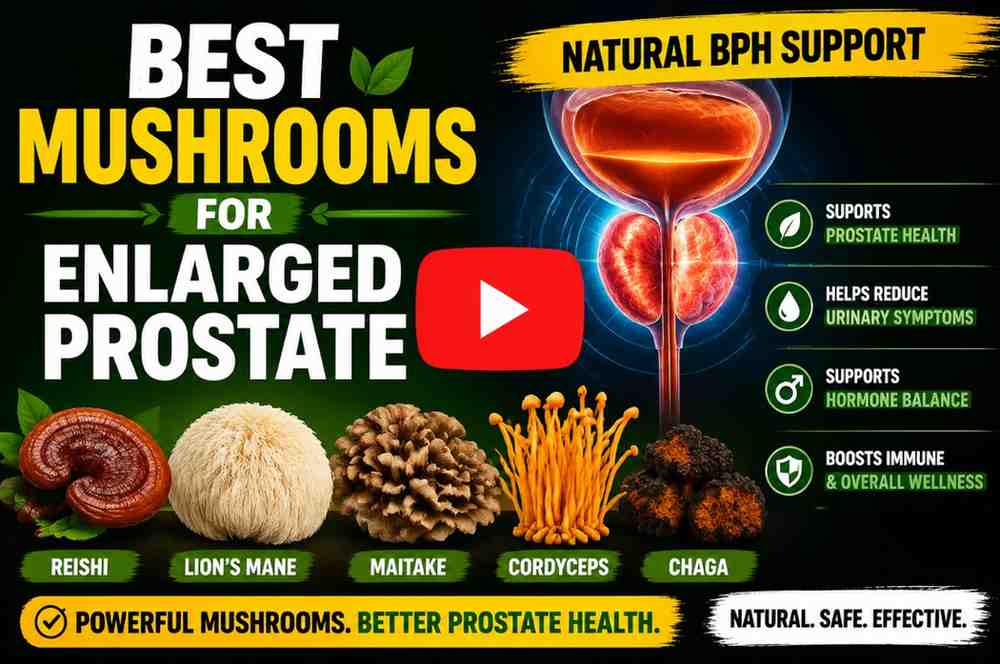 Best-Mushrooms-for-Enlarged-Prostate