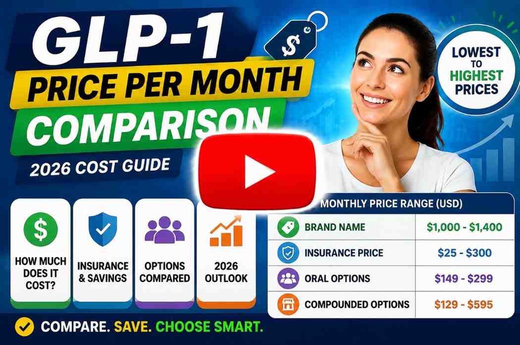 GLP-1 Price Per Month Comparison