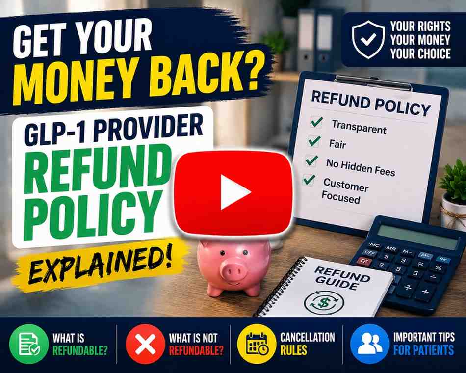GLP-1 provider refund policy .