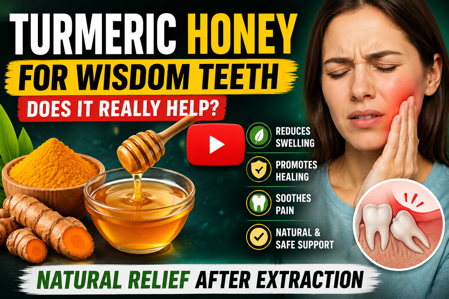 Turmeric Honey Memory for Wisdom Teeth