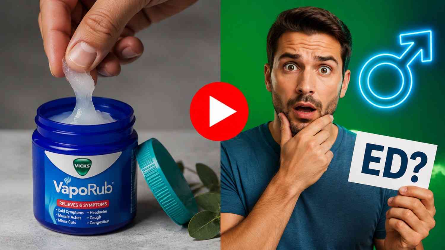 Does Vicks VapoRub help with ED