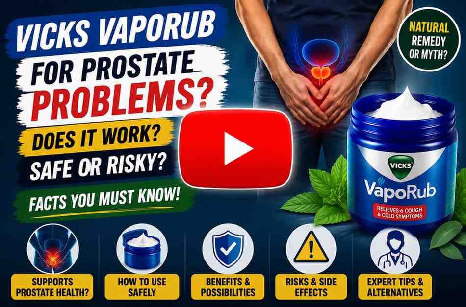 How to use Vicks Vaporub for prostate problems