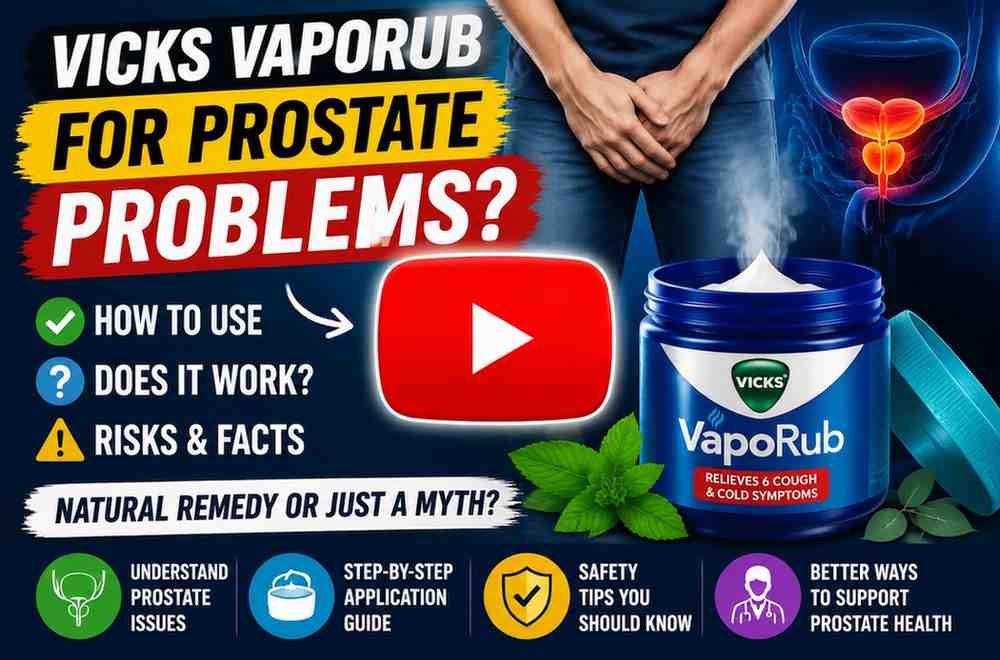 How to use Vicks Vaporub for prostate problems