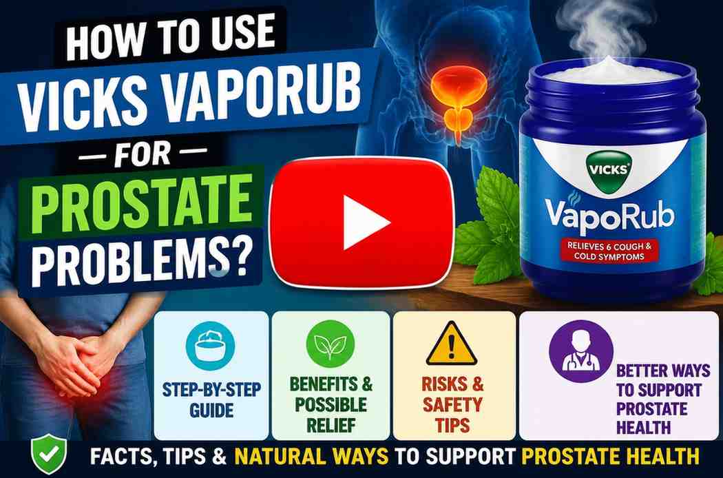 How to use Vicks Vaporub for prostate problems