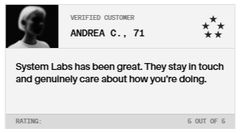 System Customer reviews