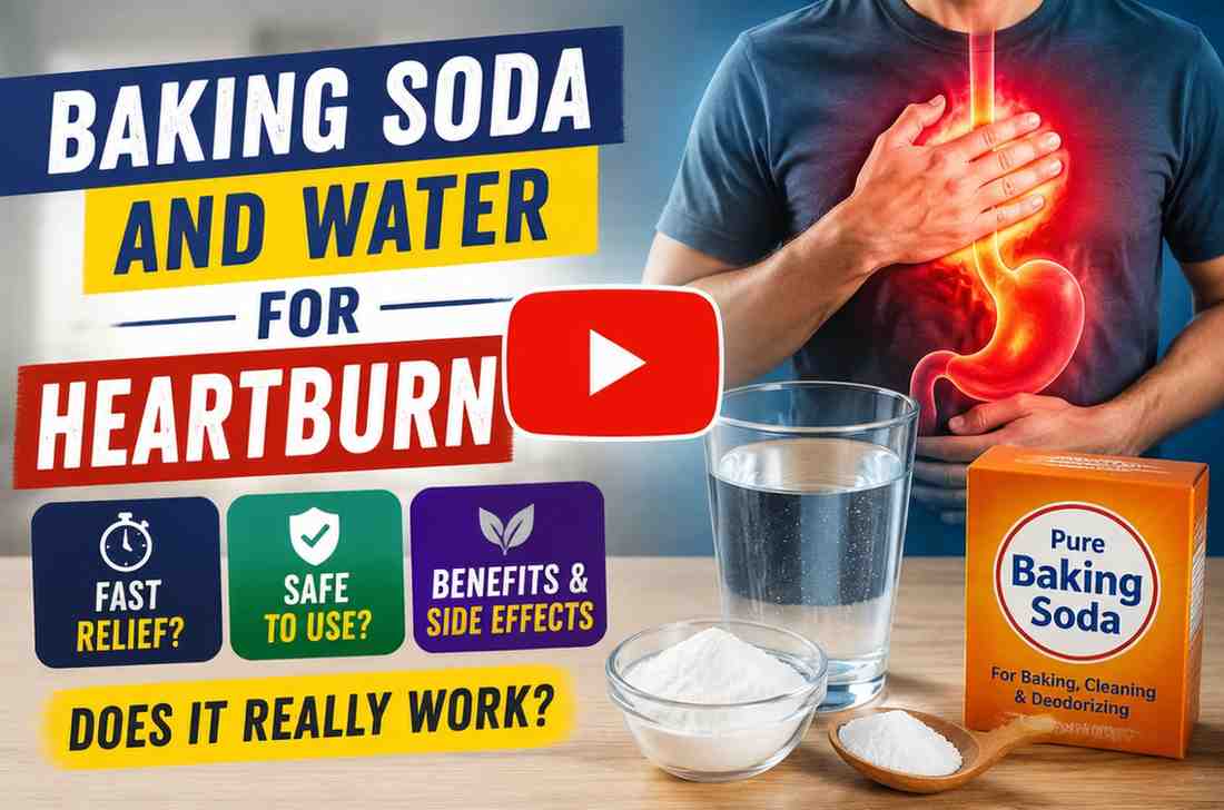 baking soda and water in heartburn