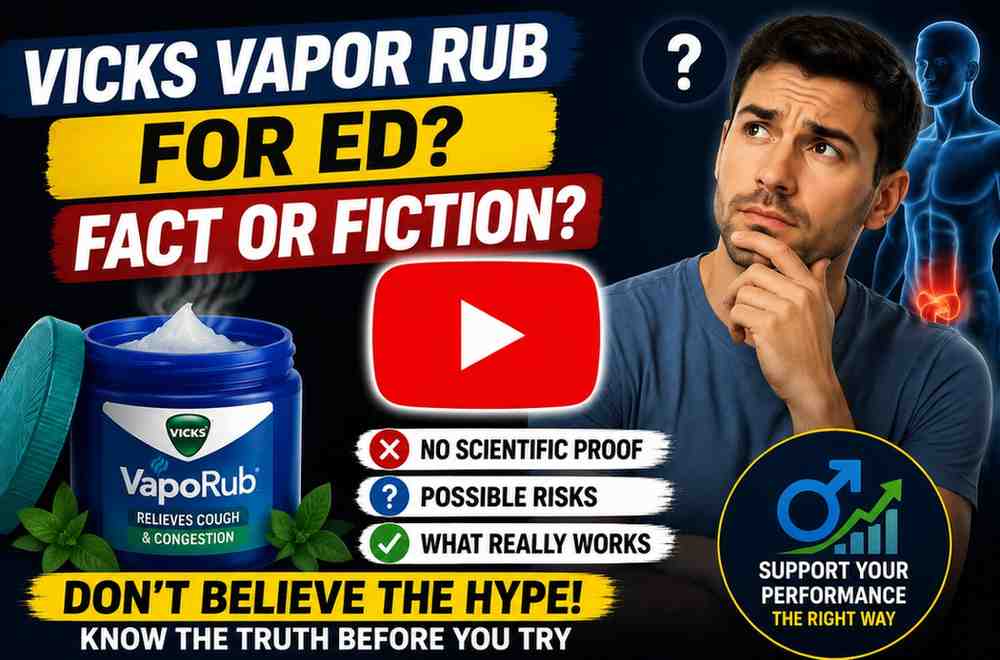 does vicks vapor rub help with ed