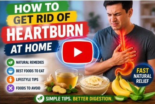 how to get rid of heartburn at home