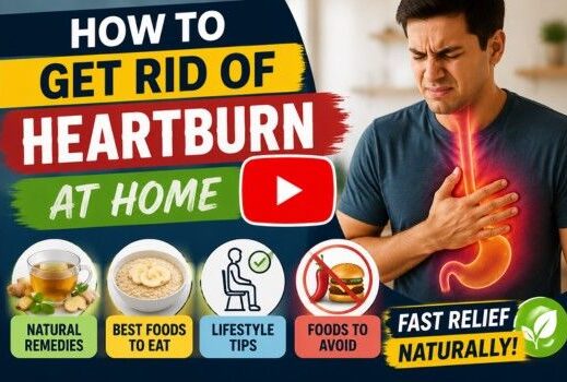 how to get rid of heartburn at home
