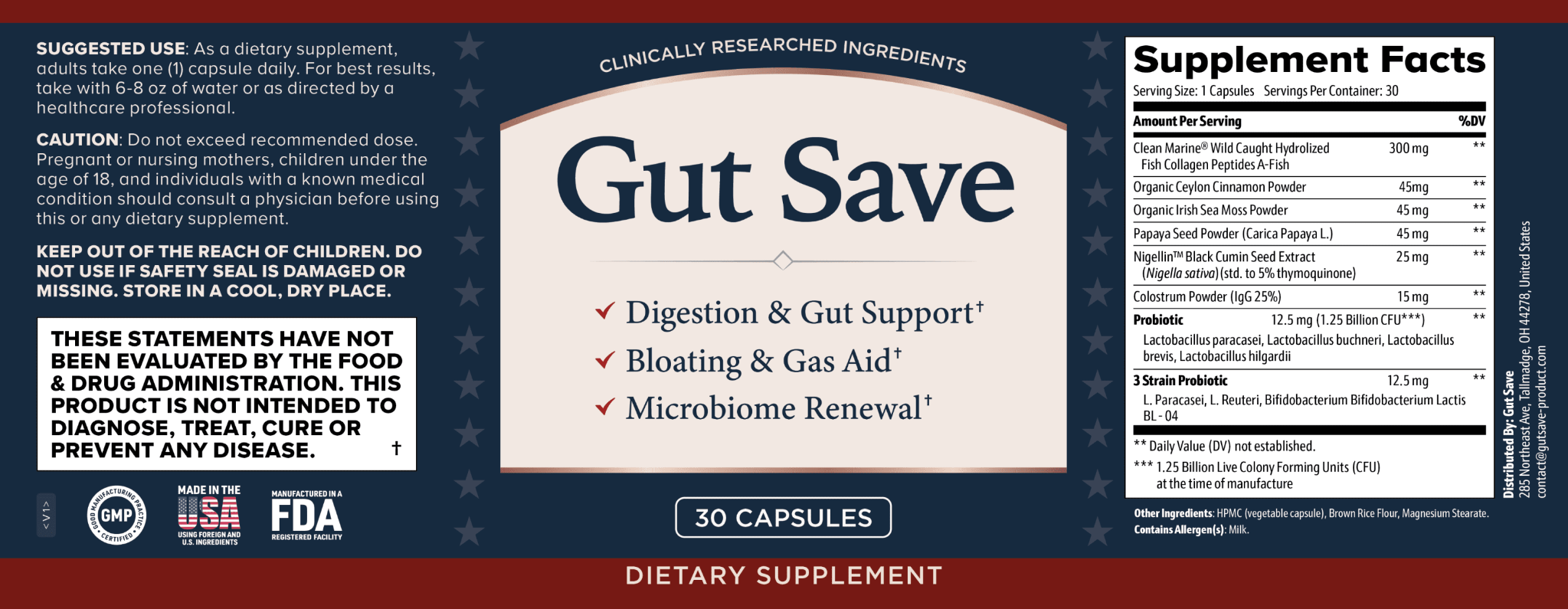 Gut Save supplement