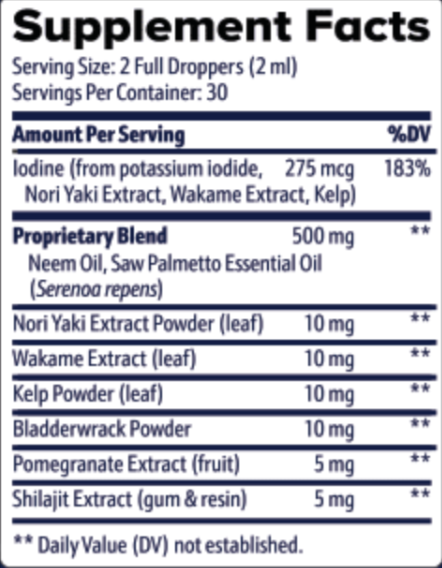 ProstaDinesupplement-facts