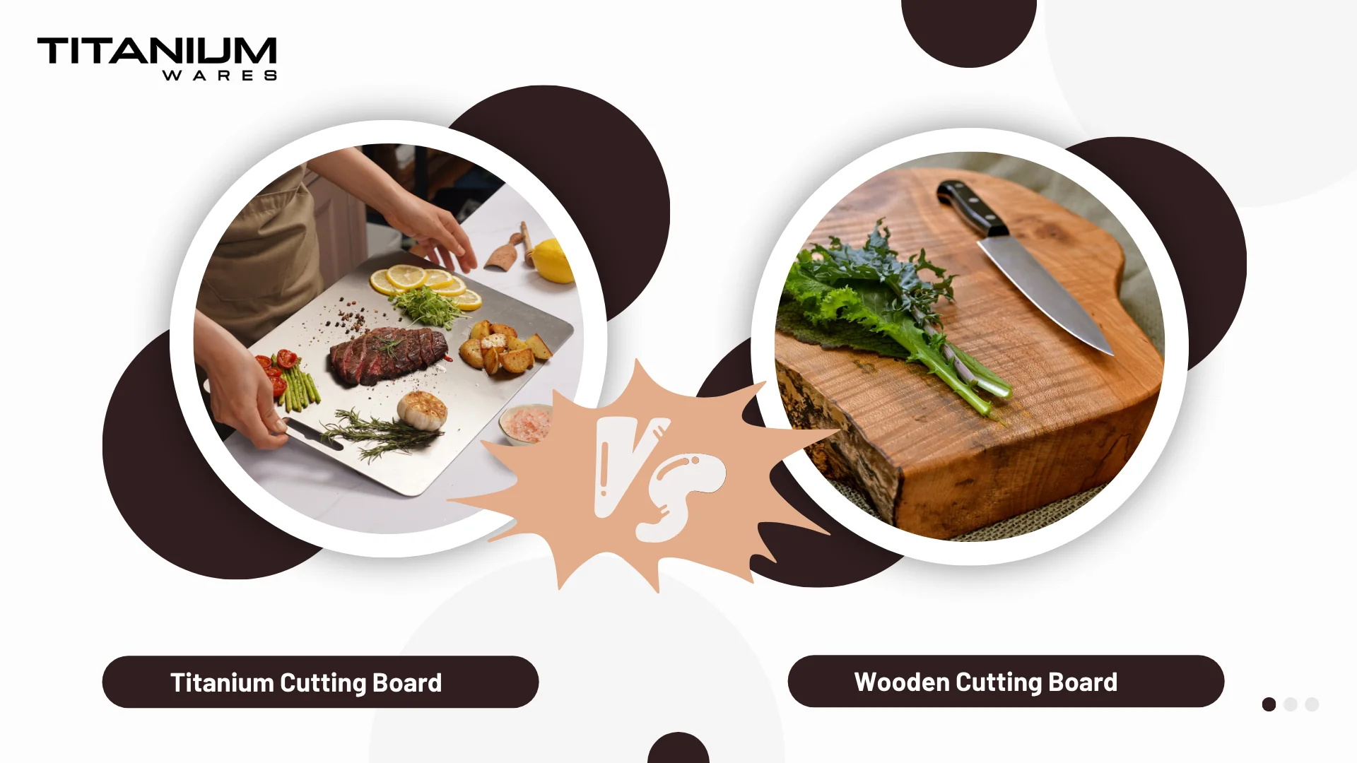 Titanium vs Wooden Cutting Board
