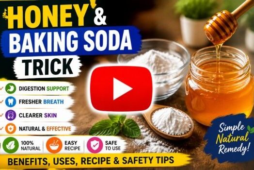 honey and baking soda trick