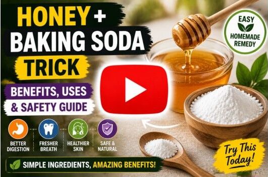 honey and baking soda trick