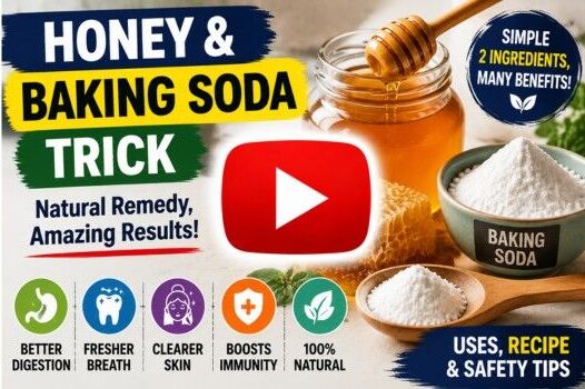 honey & baking soda trick