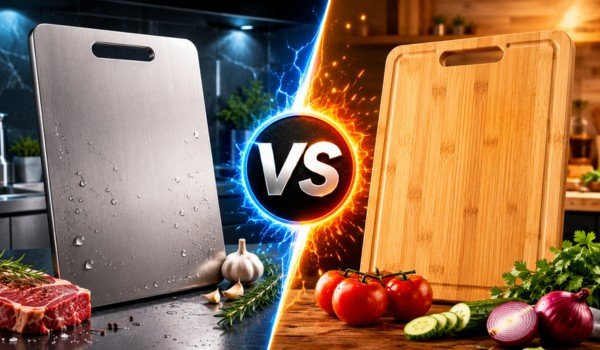 titanium cutting board vs bamboo cutting board