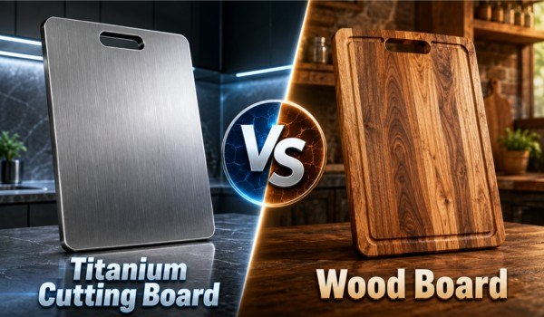 titanium cutting boards vs. wood boards