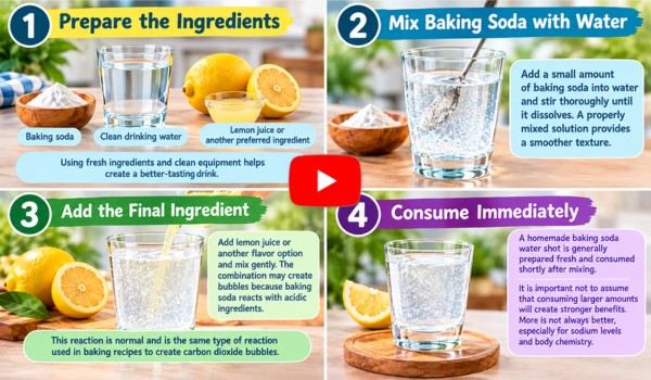 Baking Soda Water Shot