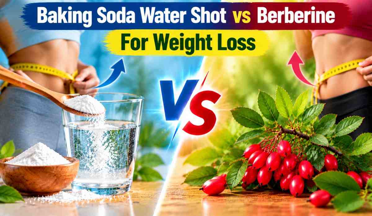 Baking soda water shot vs Berberine for the Weight loss