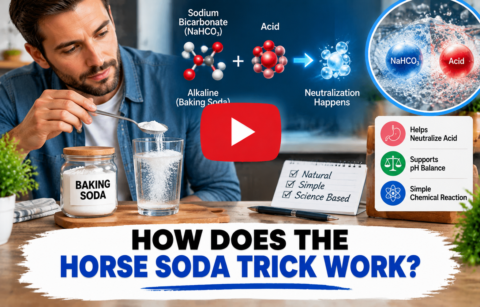 HOW DOES THE HORSE SODA TRICK WORK