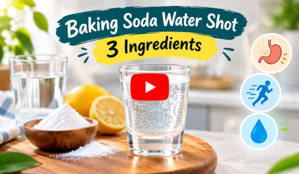 How I Made Baking Soda Water Shot With 3 Ingredients
